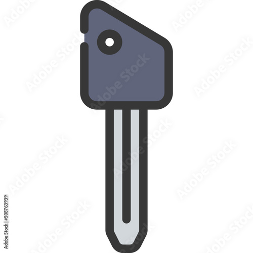 Cut Off Rectangle Key Icon