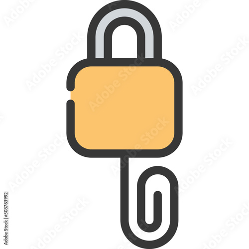 Lock Picking Paperclip Icon