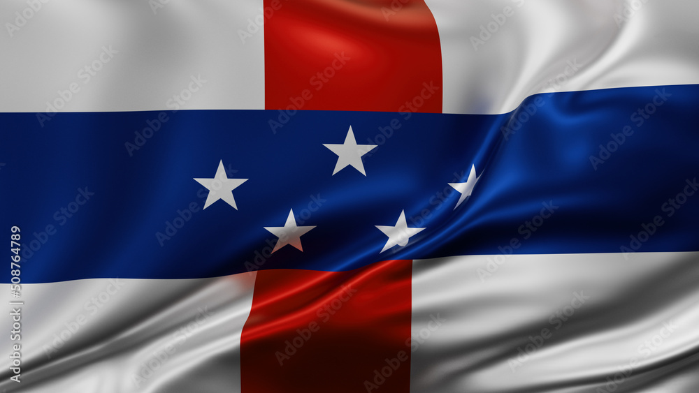 Naklejka premium Netherlands Antilles flag
