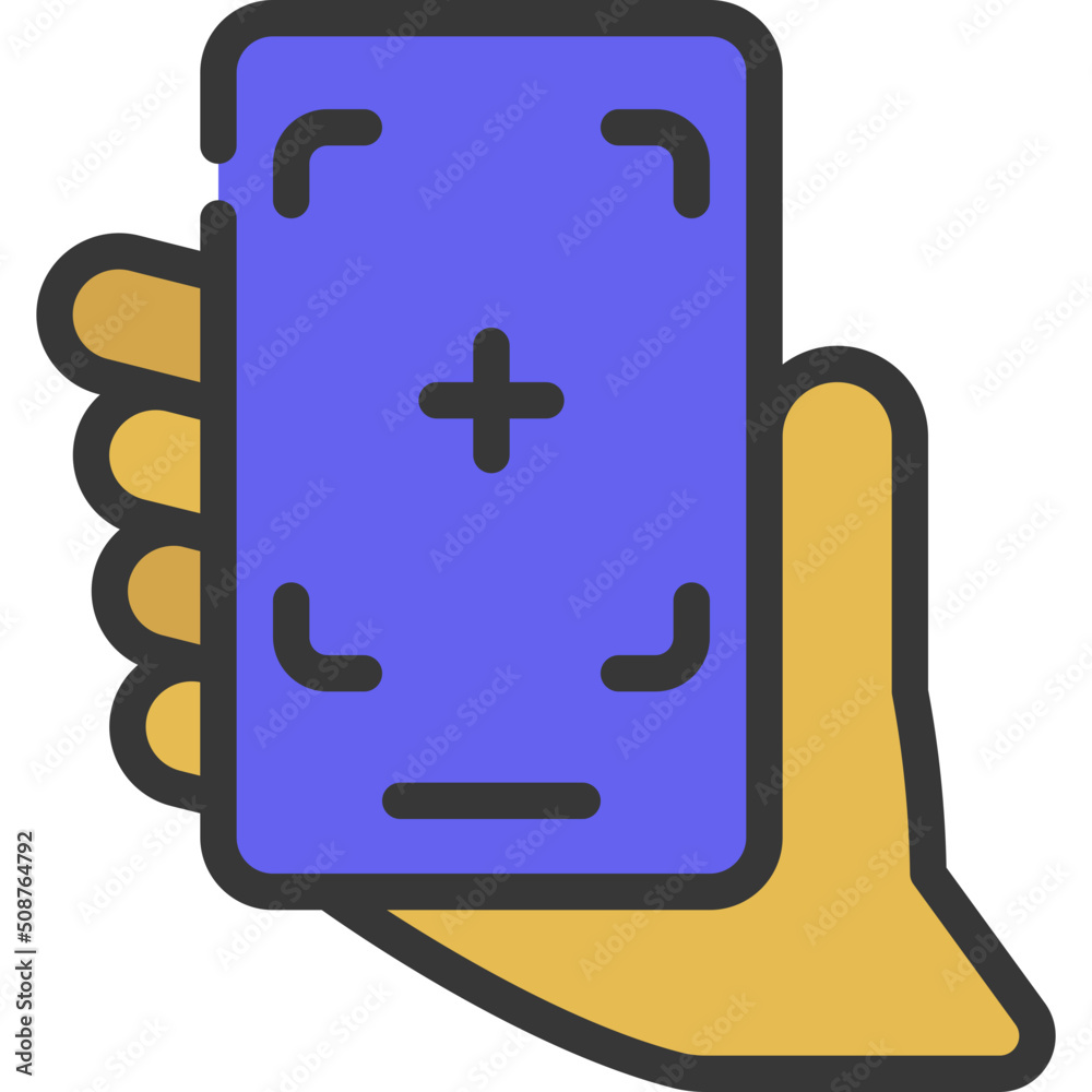 Obraz premium Take Photo Phone Hand Icon