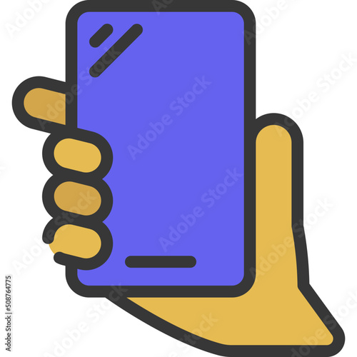 Holding Phone Up Icon