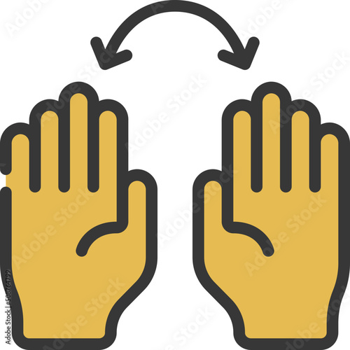 Two Hands Rotate Icon