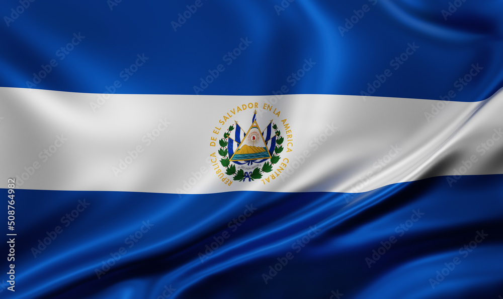 El Salvador National Flag Stock Illustration Adobe Stock