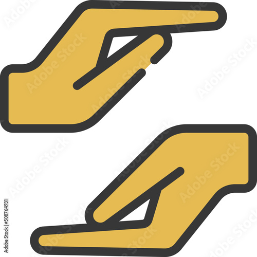 Hands Over Each Other Icon