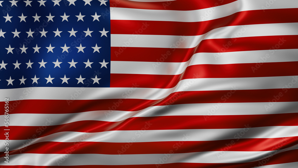 Obraz premium USA national flag