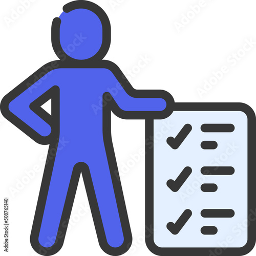 Person With Checklist Icon