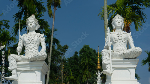 Asian ideology of angel statues