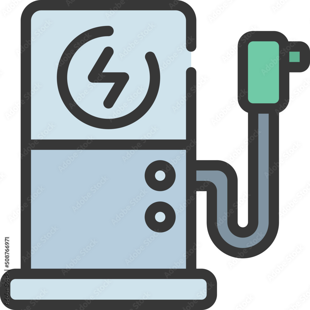 Electric Vehicle Charger Icon Electric Vehicle Charger Icon