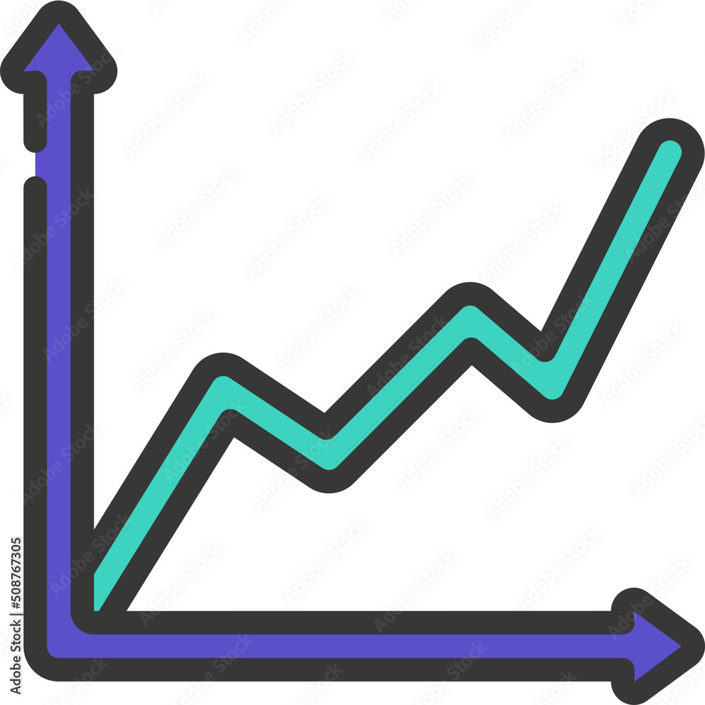 Line Graph Icon Line Graph Icon