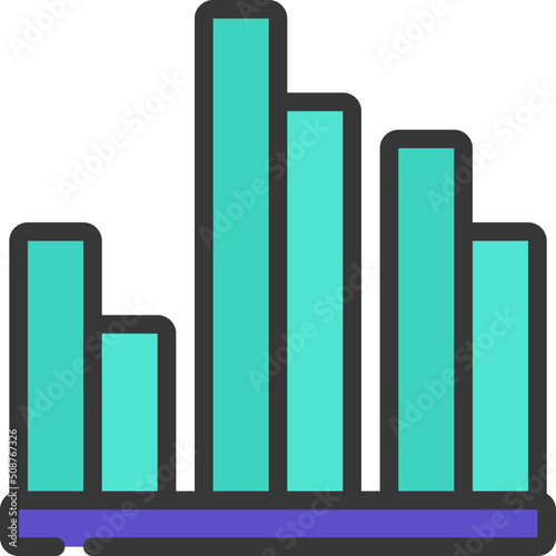 Double Bar Chart Icon