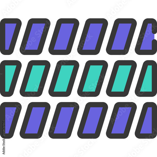 Multi Block Chart Icon