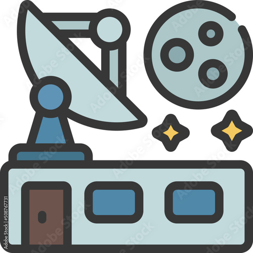 Satellite Dish building Icon