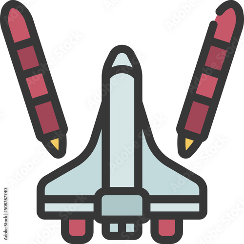 Rocket Breaking Off Icon