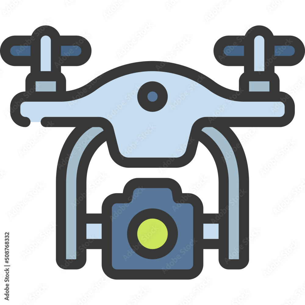 Obraz premium Video Drone Icon