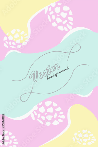 Background Vector Fullcolor With Floral Silk Modern Potrait
