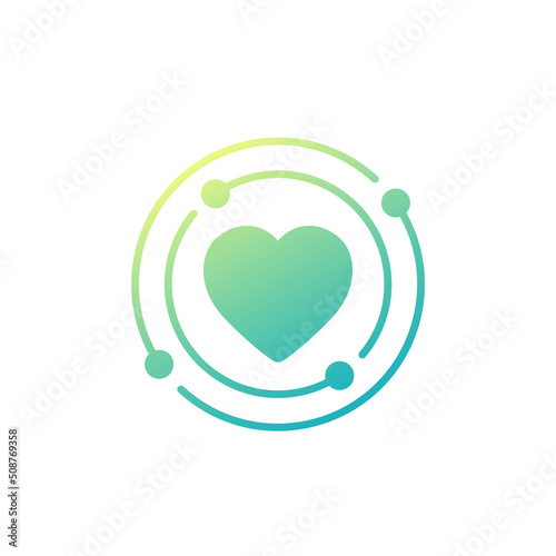 core value icon with a heart