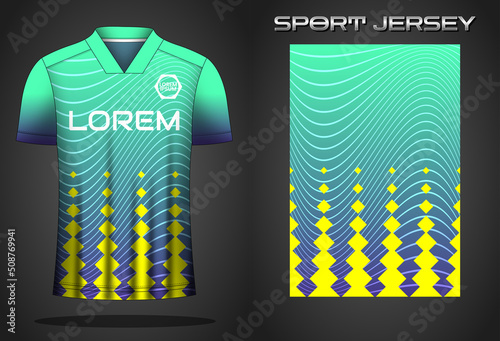 Soccer sport shirt jersey design template