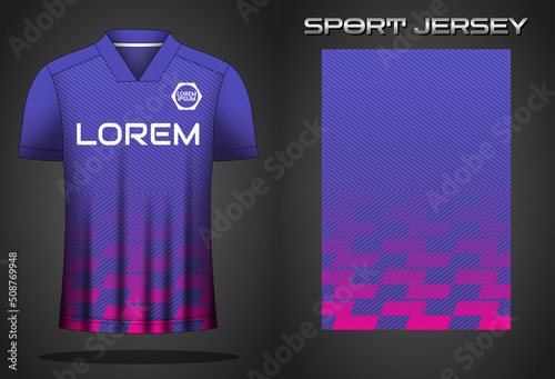 Soccer sport shirt jersey design template