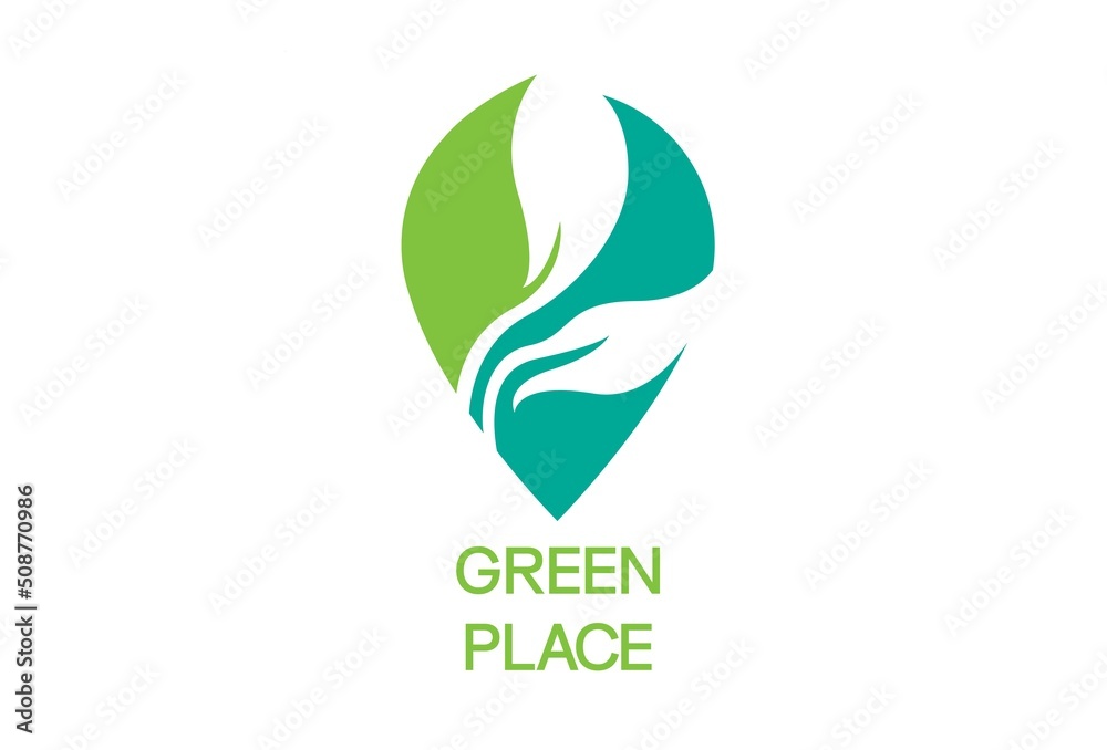Fototapeta premium Green Place Logo Template Design