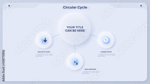 Modern Infographic Vector Futuristic Template