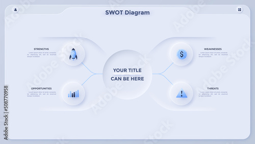 Modern Infographic Vector Futuristic Template