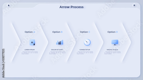 Modern Infographic Vector Futuristic Template