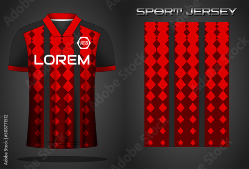 Soccer sport shirt jersey design template