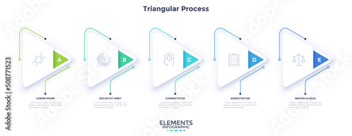 Modern Infographic Vector Futuristic Template