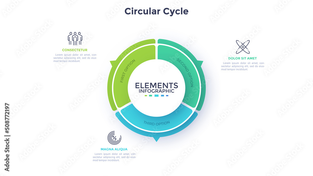 Modern Infographic Vector Futuristic Template