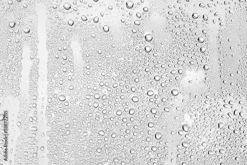Obraz na płótnie white background water drops on glass, abstract design overlay wallpaper
