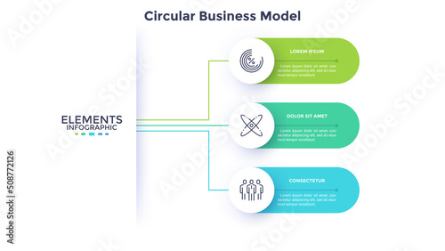 Modern Infographic Vector Futuristic Template