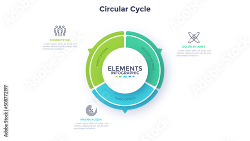 Modern Infographic Vector Futuristic Template