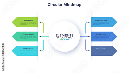 Modern Infographic Vector Futuristic Template