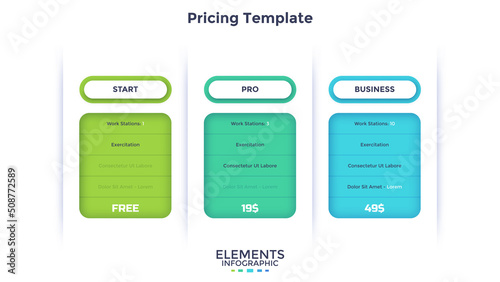 Modern Infographic Vector Futuristic Template