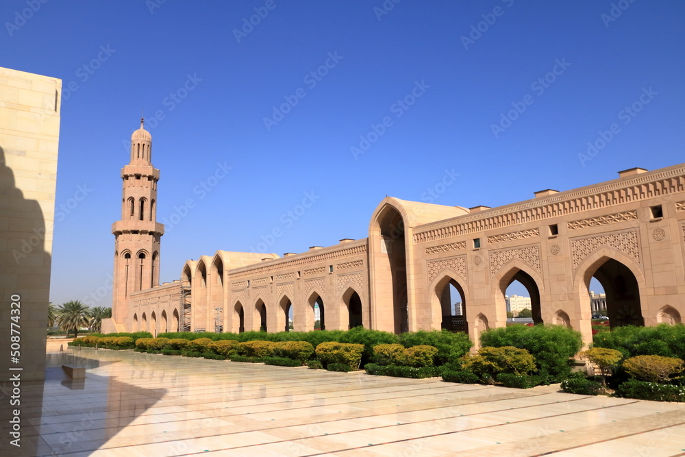 Sultan Qaboos Grand Mosque in Muscat in Oman