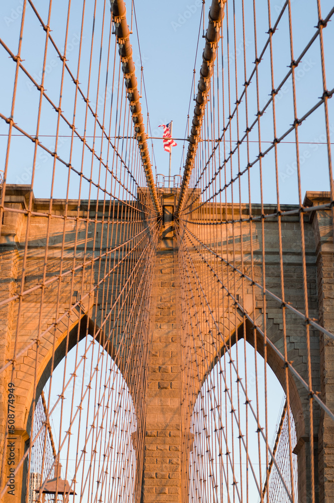 Obraz premium Brooklyn bridge at sunrise