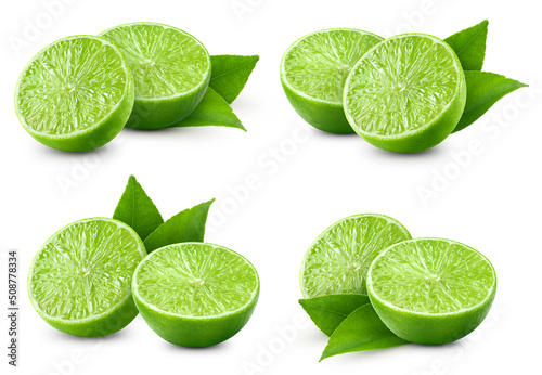 Lime isolated on white background