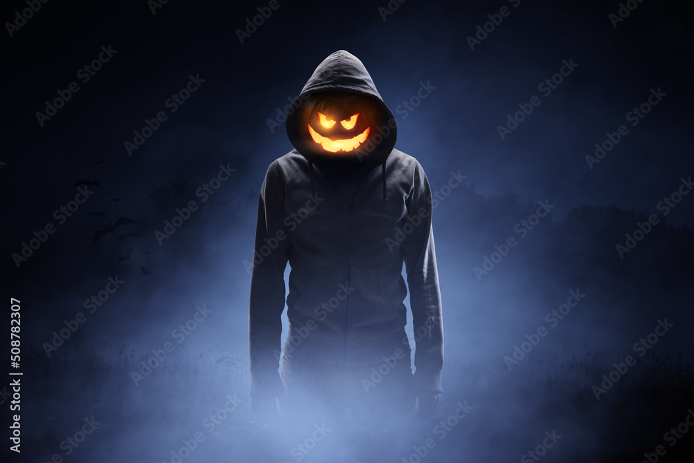 Scary and creepy male monster with gouged eyes looking like a skull Scary and creepy male monster with gouged eyes looking like a skull