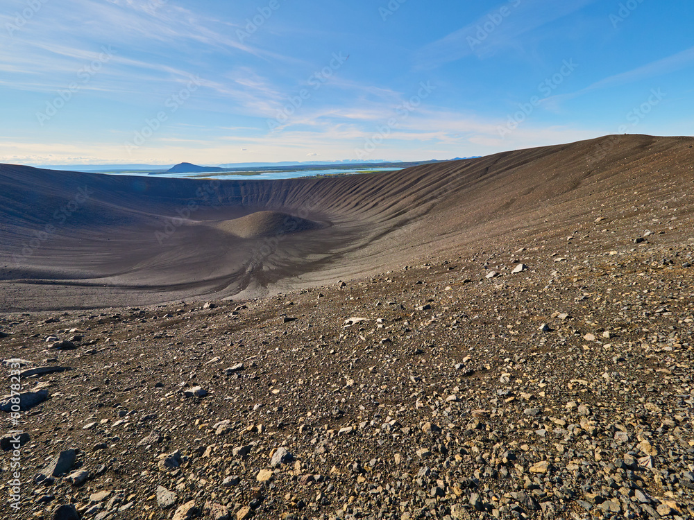 Volcán Hverfjall de Islancia