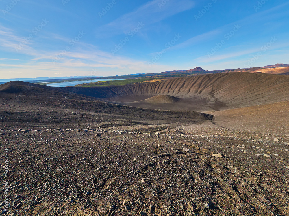 Volcán Hverfjall de Islancia