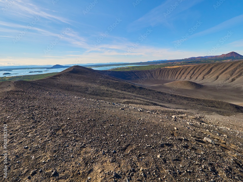 Volcán Hverfjall de Islancia Volcán Hverfjall de Islancia