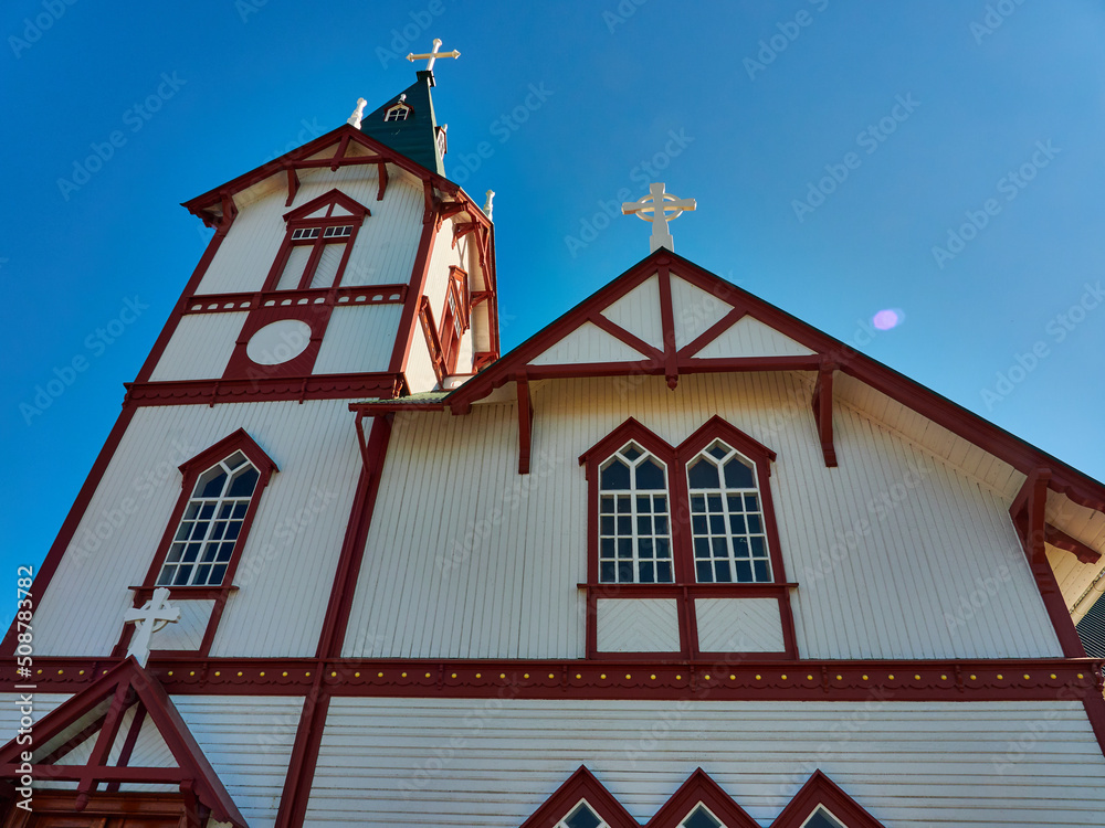 Iglesia en Húsavík Islandia