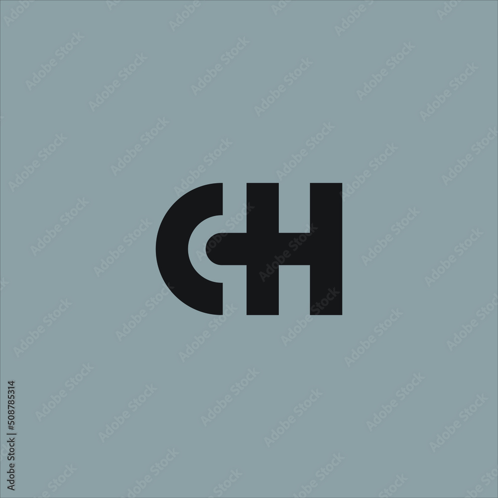 Fototapeta premium Ch logo design vector templates 