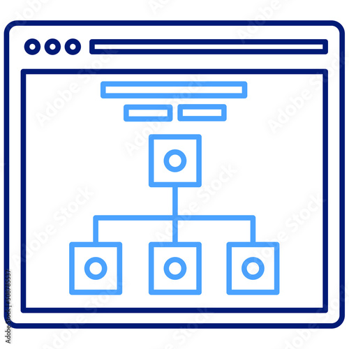 Photos Hierarchy webpage Vector icon which is suitable for commercial work