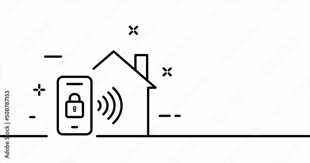 Continuous line art drawing technology. Single line drawing, solid line ...