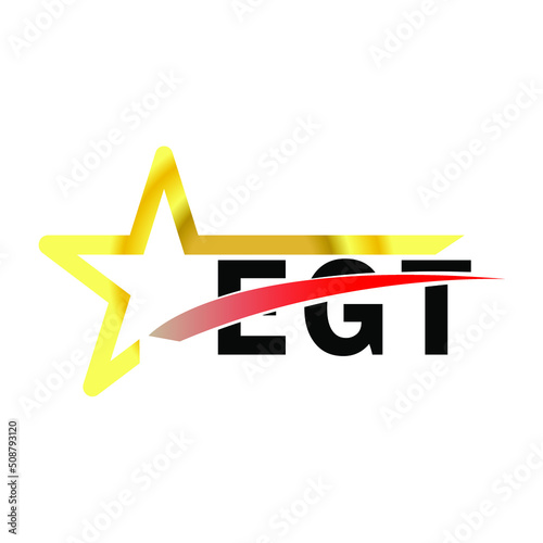 EGT letter logo design. EGT creative  letter logo. simple and modern letter logo. EGT alphabet letter logo for business. Creative corporate identity and lettering. vector modern logo  photo