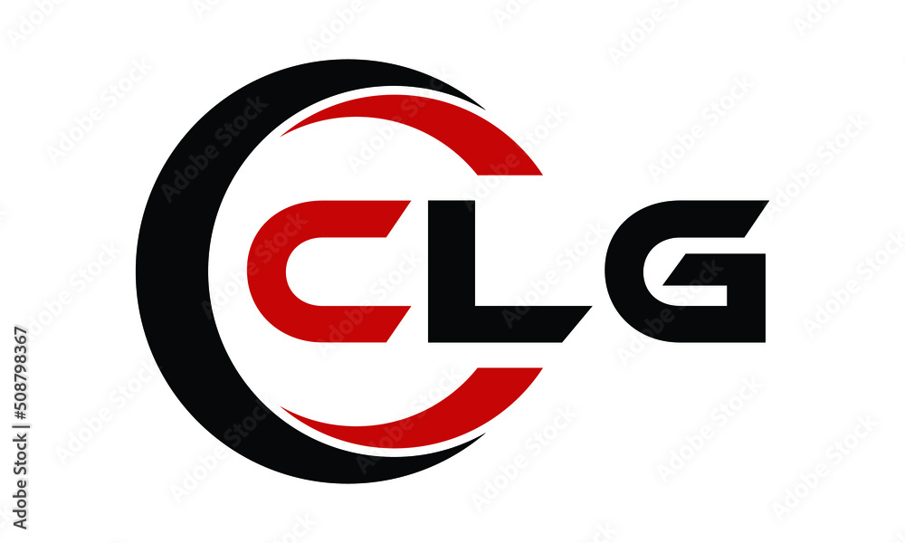 CLG swoosh three letter logo design vector template | monogram logo ...