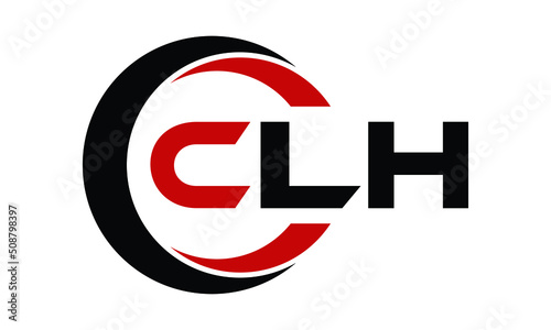 CLH swoosh three letter logo design vector template | monogram logo | abstract logo | wordmark logo | letter mark logo | business logo | brand logo | flat logo | minimalist logo | text | word | symbol