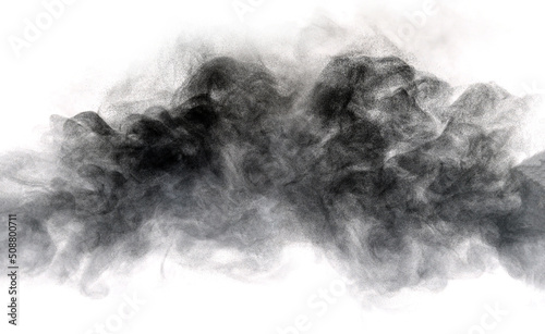 smoke isolated white background 