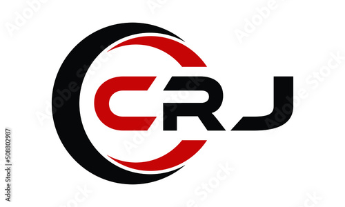CRJ swoosh three letter logo design vector template | monogram logo | abstract logo | wordmark logo | letter mark logo | business logo | brand logo | flat logo | minimalist logo | text | word | symbol
